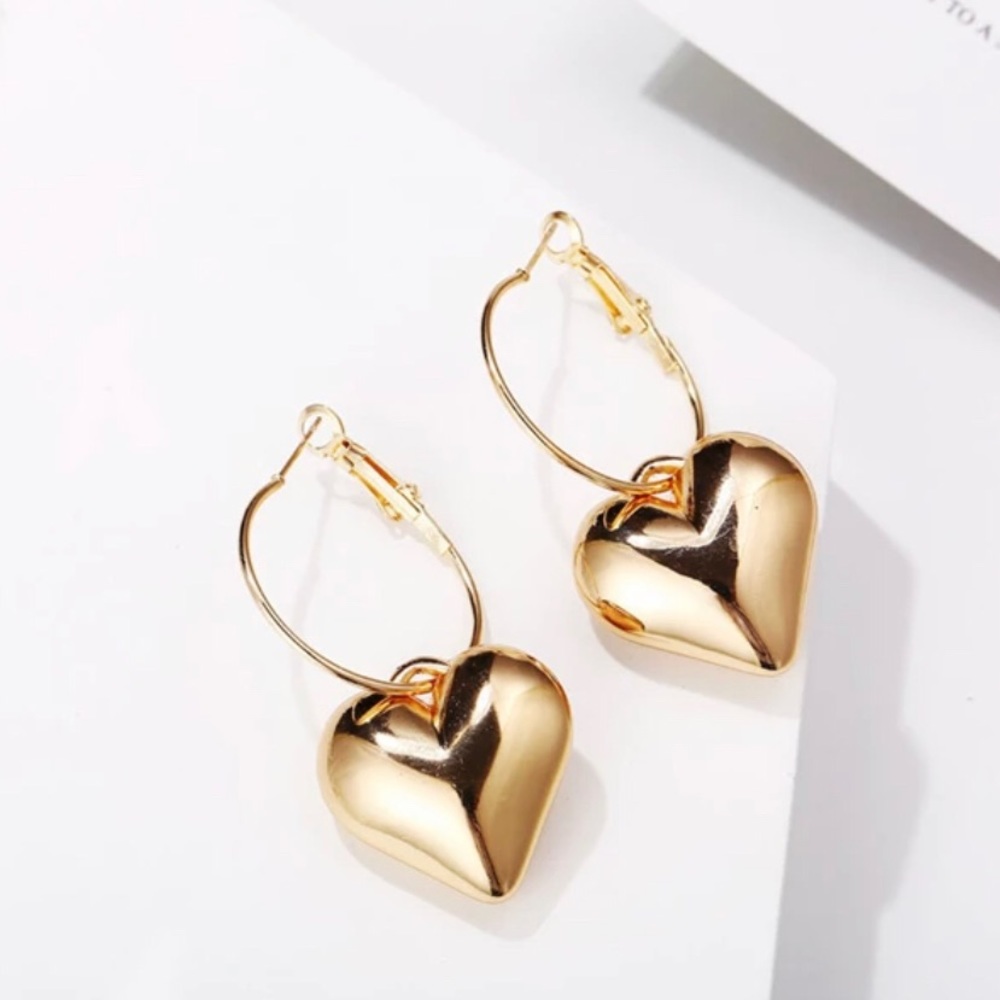 Heart earrings - Picture 2 of 4